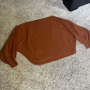 Forever 21 Rust Crew Neck Sweater